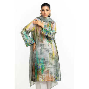 Traje Casual Verde de 3 Piezas con Estampado para Mujer, para Verano - Product Image 1