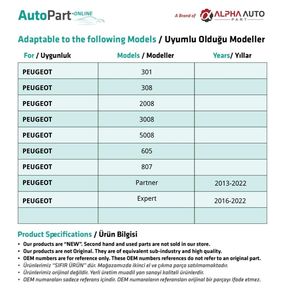 Pommeau de levier de vitesse pour Peugeot 301,308,2008,3008,5008,605 - Product Image 4