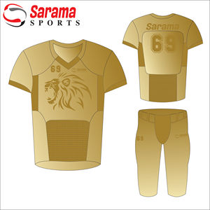 Uniformes de football américain Conception sur mesure avec patchs de broderie en sergé, - Product Image 1