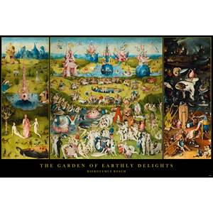 Hieronymus Bosch's Garden of Earthly Delights <b>Poster</b> Black Frame Paper Wall Art - Product Image 3