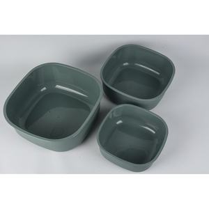 Ensemble de 3 bacs carrés en plastique de 3500 ml, 6000 ml et 10000 ml – Outils de cuisson polyvalents, compatibles lave-vaisselle, sans BPA, sans danger pour les aliments, écologiques - Product Image 1