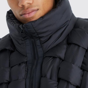 Veste matelassée oversize unisexe de qualité supérieure, fermeture éclair, hiver, personnalisée, matelassée, imperméable, respirante, extérieur, capuche avant - Product Image 3