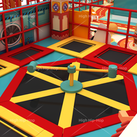 Équipement de terrain de jeu intérieur commercial, structure de jeu souple personnalisée, multifonctionnelle, pour l'exercice, parc d'attractions pour enfants, école, famille