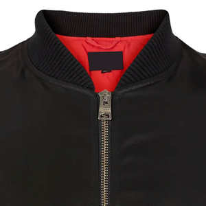 Blouson Bomber Homme Personnalisable en Satin et Laine, Fin, Écologique, Imperméable, Respirant, Fermeture à Boutons Recouverts, Service OEM - Product Image 5