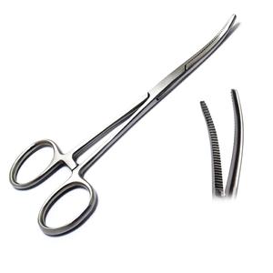 คีมห้ามเลือดแบบโค้งทำจากสเตนเลสสตีลมีคุณสมบัติและขนาดเครื่องมือผ่าตัดทุกชนิด - Product Image 1