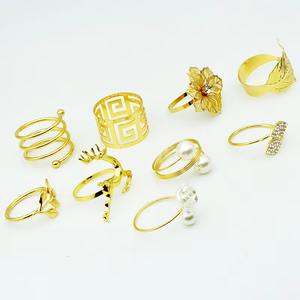 Exquisite Luxury Napkin Ring Holder for Formal Dining Wedding Decor Party <b>Tables</b> High End Metal Serviette Accessory - Product Image 2