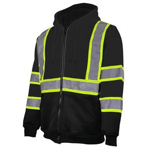 Sweat-shirt de sécurité haute visibilité réfléchissant pour hommes, pull à capuche haute visibilité pour travaux de construction et industriels - Product Image 3