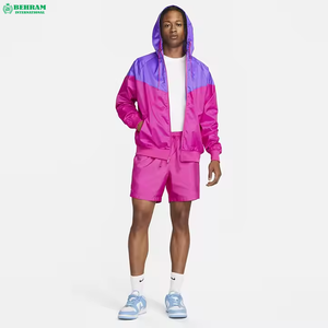 Factory Wholesale Best Men's Softshell Breathable Hooded Windbreaker <b>Jacket</b> <b>Winter</b> <b>Running</b> Beach Outdoor Activities High Street - Product Image 5