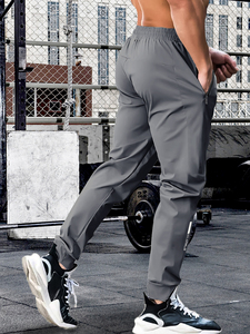 Pantalones Deportivos para Hombre con Bolsillos con Cremallera, Pantalones Deportivos Elásticos y Ligeros para Correr, Pantalones Deportivos Transpirables para Hombre - Product Image 5