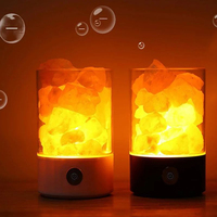 Diffuseur d'arômes à ultrasons en pierre de sel de cristal de l'Himalaya de qualité supérieure, lampe en sel rose de l'Himalaya, diffuseur d'huiles essentielles