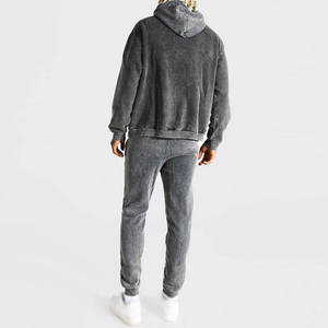 Ensemble de vêtements de sport de fitness et de course à pied en deux pièces pour hommes personnalisés pantalons de survêtement et vestes d'hiver des fabricants survêtements - Product Image 6