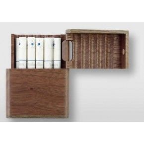 Étui à cigarettes en bois fait à la main, en bois naturel massif, porte-tabac avec finition lisse - Product Image 6
