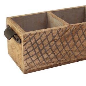 Porte-couverts en bois à 3 compartiments de qualité supérieure à bas prix de l'exportateur indien - Product Image 3