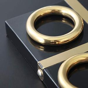 Plateau de jeu Tic-Tac-Toe en métal et bois avec bande en laiton poli noir pour enfant par Target World - Product Image 3