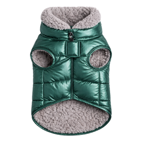 Slip On Insulated Dog Jacket Metallic Winter Pet Vest Warm Puffer Coat With Soft Lining For Small Medium Large Dogs - Product Image 4