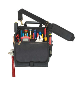 Pochette à outils pour électricien à fermeture à rabat robuste |   Holster de ceinture à 21 poches, compartiments renforcés, boucle de fixation, OEM/ODM, 300 lb - Product Image 5