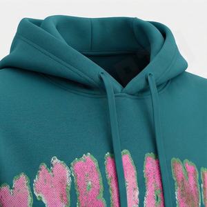Sudadera con Capucha Premium Personalizada para Hombre, Fabricada en Fábrica, con Pedrería, Logotipo Personalizado, Algodón, Estilo Urbano, Sudadera Pesada OEM - Product Image 4
