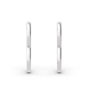 Jeulia Rhodium Plated Sterling <b>Silver</b> <b>Heart</b> Stud <b>Earrings</b> Trendy Religious Gift - Product Image 3