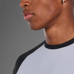 100% High Quality Breathable Material Men's Gym <b>T</b>-<b>Shirt</b> Custom Design with Solid Pattern & <b>Raglan</b> <b>Sleeves</b> Top Manufacturing - Product Image 2