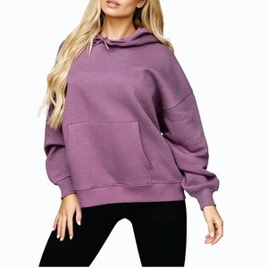Women's Winter Long Oversized <b>Hoodie</b> & Sweatshirt <b>Velour</b> 100% Cotton Cozy Fabric Relaxed Fit Streetwear - Product Image 5
