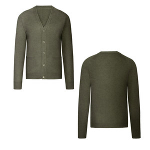 Cárdigans de calidad premium con cuello en V y cierre de botón para hombre, ropa de invierno, cárdigans bajos de manga larga para hombre Moq - Product Image 6