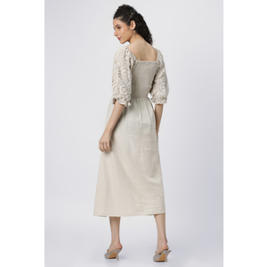 ชุดเดรสใส่สบายสำหรับผู้หญิงชุดเดรสงานปาร์ตี้ปักแขนเสื้อโครเชต์ใส่ได้ทุกวันสำหรับผู้หญิง - Product Image 1