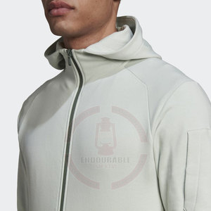 Sudadera con Capucha para Hombre, Personalizable con Logotipo, Invierno, Algodón Grueso, Ecológica, Transpirable, con Cierre de Cremallera y Costuras en Contraste, Nuevo Diseño 3D de Felpa - Product Image 5