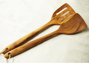 Espátula de madera Natural de excelente calidad, espátula de diseño único para cocina casera de madera con tamaño y forma personalizados - Product Image 4