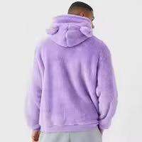 Sudadera con Capucha Personalizada con Orejas de Oso, Unisex, de Sherpa y Felpa, 100% Algodón, Transpirable y Gruesa - Product Image 3