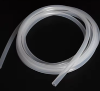 Tuyau flexible en silicone transparent 100% pur, inodore, 1/4 po, 3 pi par rouleau, pour aspiration sous vide