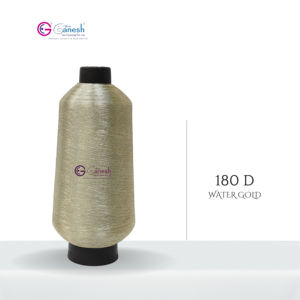 Water Gold Lurex <b>Yarn</b> Jari <b>Metallic</b> Kasab Embroidery Polyester <b>Yarn</b> High-Shine <b>Metallic</b> <b>Yarn</b> - Product Image 1