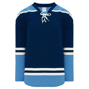 Jersey de hockey sobre hielo de poliéster personalizado al por mayor con diseño libre de apliques bordados desgaste de hockey sobre hielo - Product Image 3