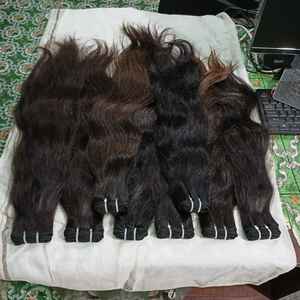 วิกผมดิบแบบอินเดียไม่ผ่านกระบวนการผมต่อผ้าสองชั้นทำจากเส้นด้ายธรรมชาติธรรมชาติไม่ผ่านกระบวนการ - Product Image 6