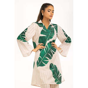 ชุดเซ็ตผ้าทอลายโดบี้สีเบจสำหรับผู้หญิง สไตล์ลำลอง ชุด 2 ชิ้น ความยาวเหนือเข่า ไซส์ XS และ XXS สำหรับฤดูใบไม้ผลิ/ฤดูร้อน - Product Image 1