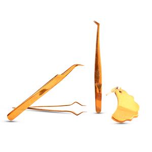 Ensemble d'outils professionnels pour extensions de cils, pinces et miroir à cils, en acier inoxydable, logo personnalisé, vente en gros OEM - Product Image 5