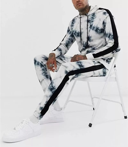 Trajes Deportivos Tie Dye de Algodón y Poliéster para Hombre al por Mayor, Trajes Deportivos Tie Dye de Secado Rápido, Trajes Deportivos Tie Dye de Manga Larga para Hombre - Product Image 6