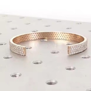 Nueva llegada pulsera de tenis de alta calidad para mujer 10K 14K oro rosa Moissanite diamante redondo para hombres - Product Image 2