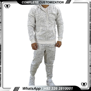 Vêtements de sport lourds personnalisés, sweats à capuche et pantalons de jogging avec logo brodé sur patch - Product Image 3