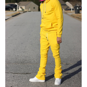 Vêtements de survêtement en gros, sweats à capuche, 100% coton, coupe ajustée, hiver, streetwear pour hommes, survêtement, ensembles de survêtement superposés - Product Image 1