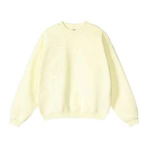 Venta al por mayor de encargo Puff bordado de impresión de peso pesado de algodón de cuello redondo de los hombres de invierno de lana de gran tamaño Sudadera con capucha y sudadera - Product Image 3