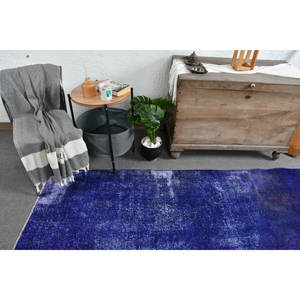 พรมโพลีเอสเตอร์ขนแกะสีม่วง9.4ft ทันสมัยขนาด4.5ชิ้นทำด้วยมือแบบตุรกีทรงสี่เหลี่ยมผืนผ้าลายทางเดินลาเท็กซ์สำรองสำหรับห้องนั่งเล่นห้องนอน - Product Image 4