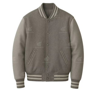 Veste universitaire pour homme, best-seller, très appréciée, veste bomber d'hiver avec manches en cuir véritable et design personnalisé - Product Image 1
