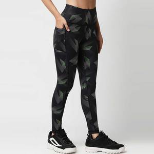 Mallas informales de cintura alta para mujer, tejido de punto, sublimación, tamaño ajustable, ropa de invierno, característica transpirable, venta en línea - Product Image 2