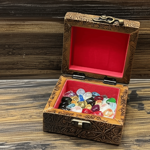Luxurious Handcrafted Wooden Meenakari Art Jewellery <b>Box</b> Rectangle <b>Heart</b> <b>Shape</b> Travel-friendly Carton-packed Jewelry Storage - Product Image 2