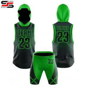 Compresión con capucha 7 en 7 Bandera personalizada Camisetas de fútbol Uniformes Equipo completamente sublimado 7 en 7 Uniformes Desgaste - Product Image 4