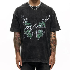 เสื้อยืดผู้ชายปี 2026 รับผลิตตามแบบ (OEM) คุณภาพสูง ผ้าฝ้ายพรีเมียม 100% ลายกราฟิก ผ้าถัก พิมพ์โลโก้ตามสั่ง GOAT REPUBLIC - Product Image 1