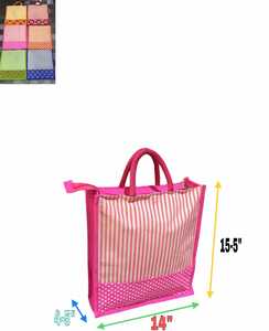 Sac fourre-tout réutilisable en jute avec fermeture à glissière et poignée Flexiloop pour supermarché - Product Image 3