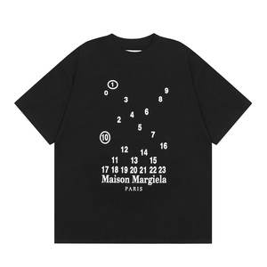 Camisetas holgadas con estampado digital para hombre, 100% algodón puro, camisetas informales de verano, suaves y transpirables, de manga corta, estilo urbano para uso diario - Product Image 1