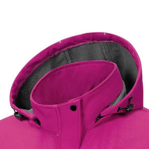 Vestes matelassées à capuche Manteau d'hiver épaissi Veste polaire moelleuse à coque souple Veste respirante à fermeture éclair complète à coque souple - Product Image 3