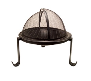 Chauffage de jardin en fer noir de grande taille avec écran d'étincelles pour la maison, le jardin, le salon, le bureau et l'extérieur. - Product Image 1